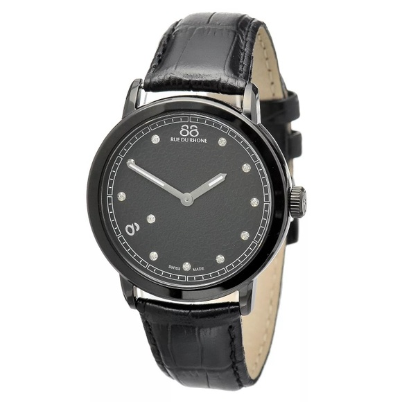 88 Rue Du Rhone Women's Diamond Black Dial Watch - Picture 2 of 3